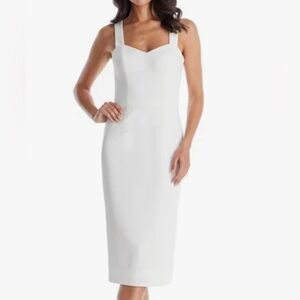 Dress the population sweetheart white dress